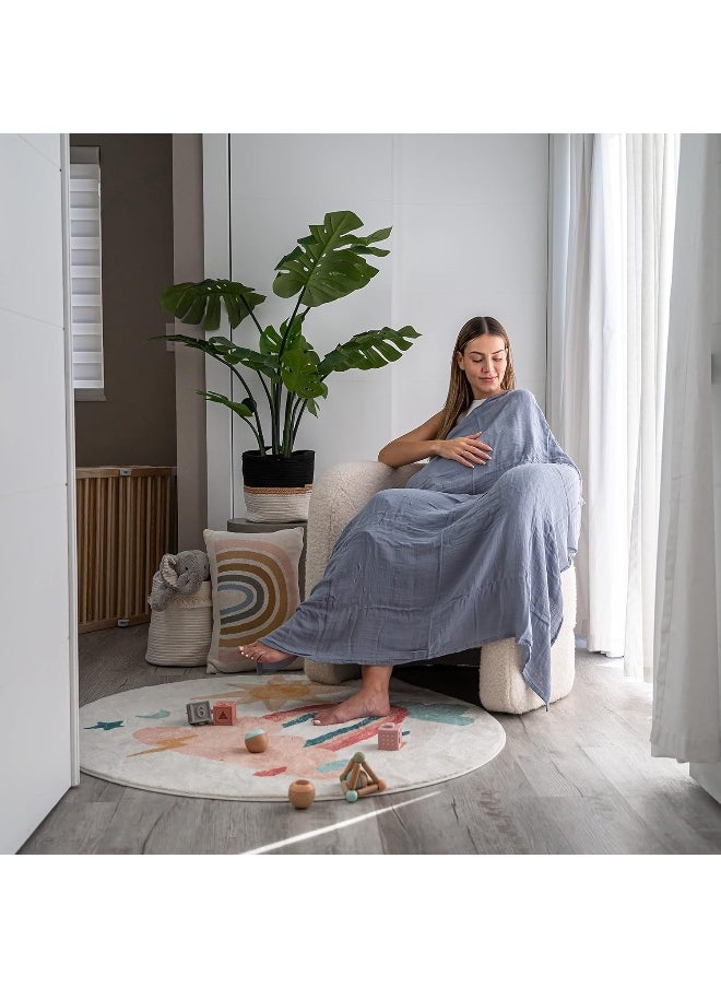 Comfy Cubs Muslin Swaddle Blankets Neutral Receiving Blanket Swaddling, Wrap for Boys and Girls, Baby Essentials, Registry & Gift