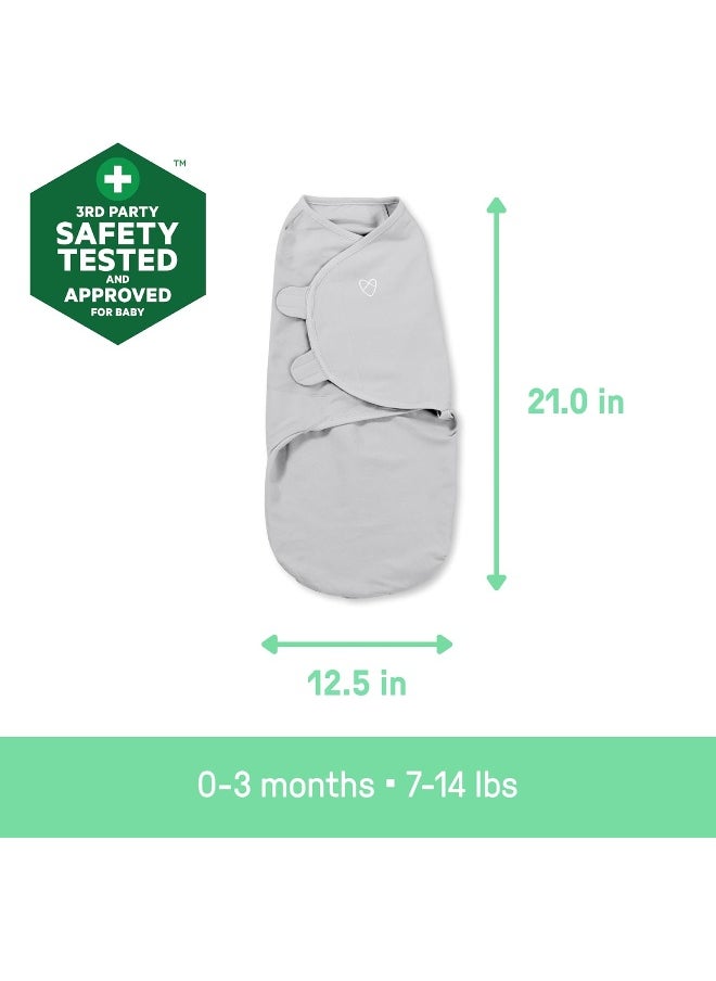 Swaddleme Easy Change Swaddle – Size Small/Medium, 0-3 Months, 3-Pack (Shooting Stars)