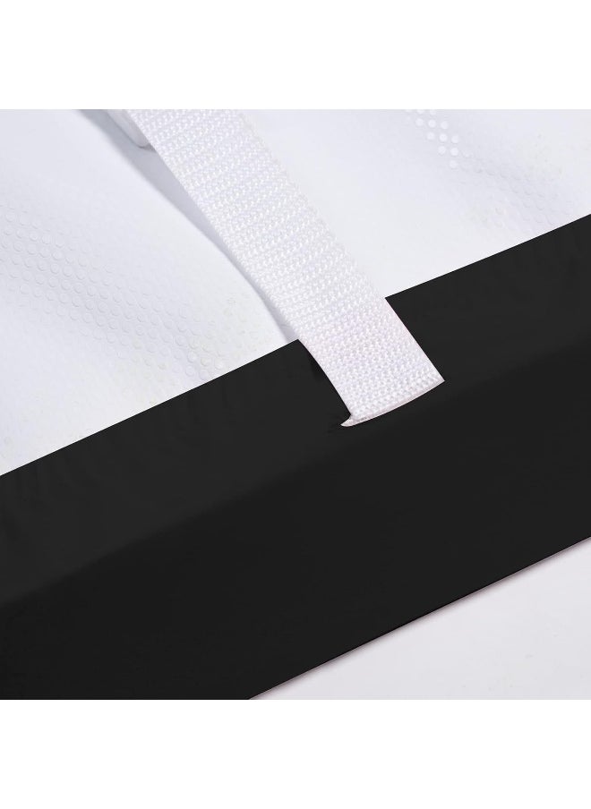 PHF Baby Changing Pad Covers for Boys Girls, 2 Pack Ultra Soft Breathable Microfiber Changing Pad Table Sheets for Most Baby Changing Pads, Black & Black
