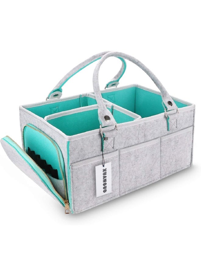 Baby Diaper Caddy Organizer for Boy or Girl Large Nursery Storage Bin Basket Portable Holder Tote Bag for Changing Table and Car Baby Shower Gifts Newborn Essentials Stuff Registry Must Haves Item