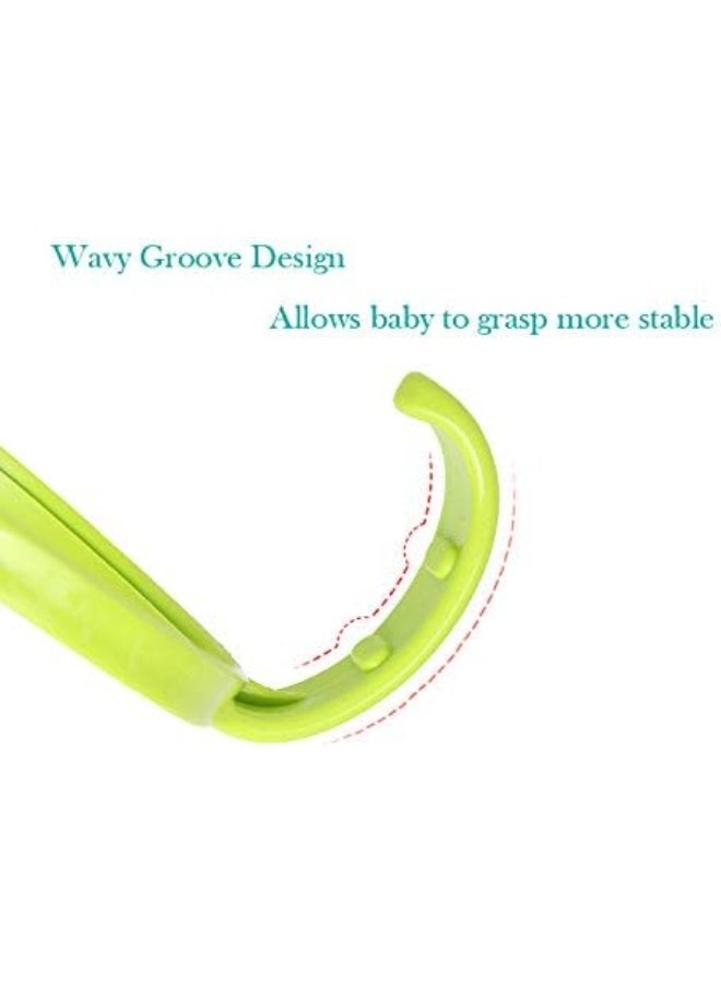Handles Grips for Comotomo Feeding Bottles (Set of 4, 2 Pink + 2 Green)