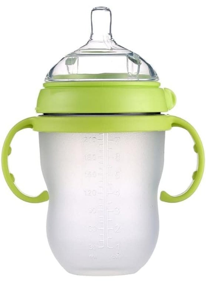 Handles Grips for Comotomo Feeding Bottles (Set of 4, 2 Pink + 2 Green)