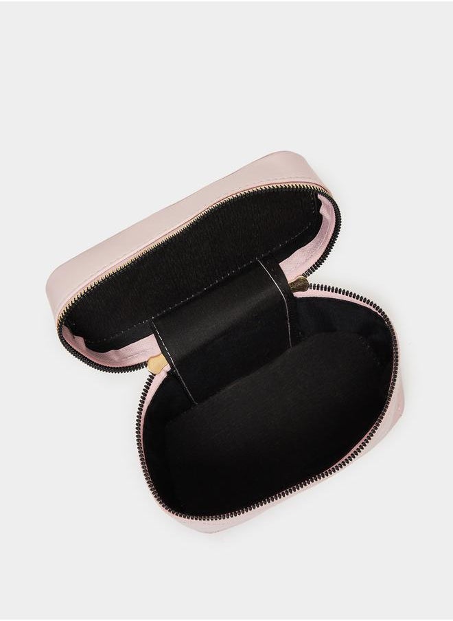 Quilted Design Bucket Crossbody Bag