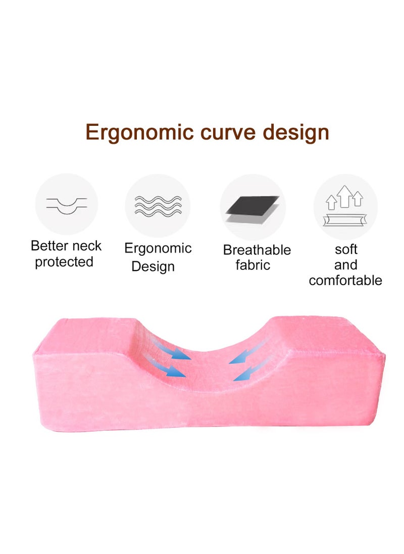 Eyelash Pillow for Lash Extensions, Luxurious Velvet Beauty Memory U-Shaped Sponge Pillow, Neck Pillows Suitable for Beauty Salon Grafting Salon to Provide Cervical Pillow Support Protection
