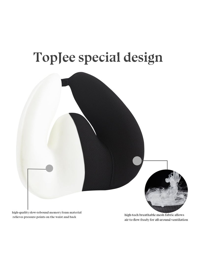 Lumbar Support Pillow for Car and Office Chair, Ergonomic Back Support for Car Seat Driver, Men and Women, Office Chair Back Support Cushion