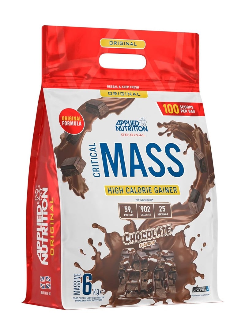 Critical Mass Gainer Chocolate Flavor Massive 6Kg Packaging may vary
