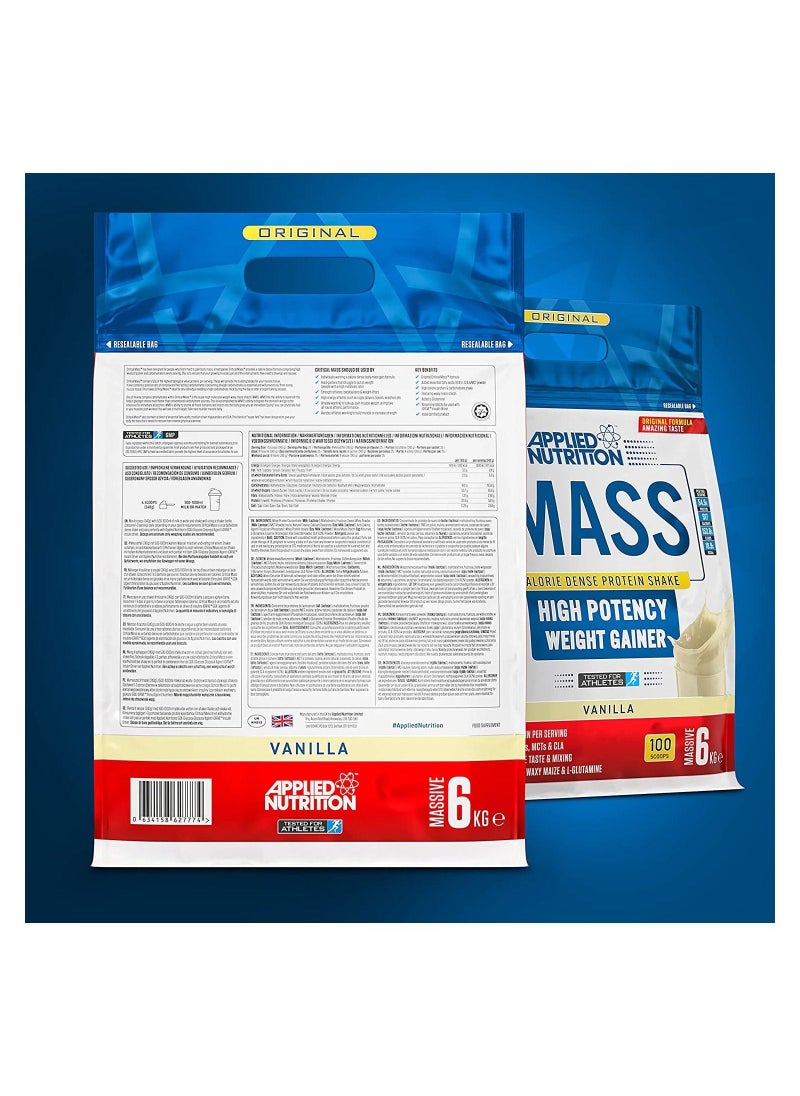 Mass Gainer -Critical Mass Weight Gainer- Vanilla Flavor 6Kg