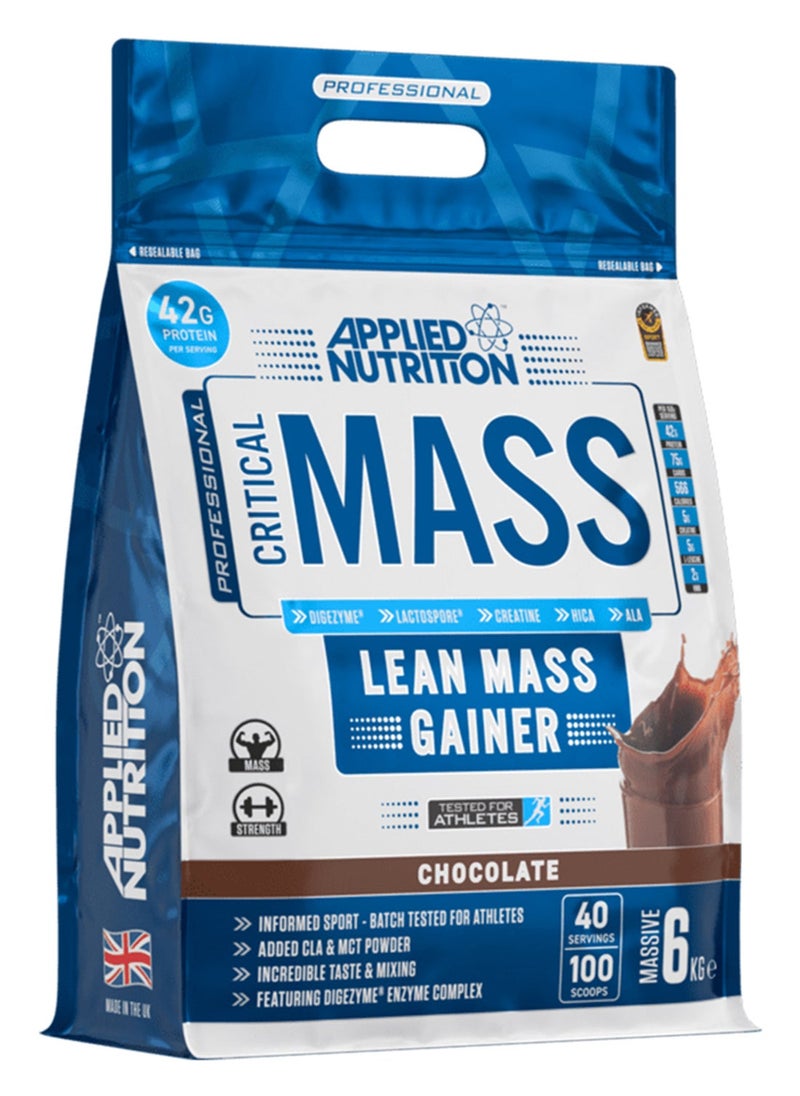 Critical Mass Lean Mass Gainz Chocolate Flavour-6 Kg
