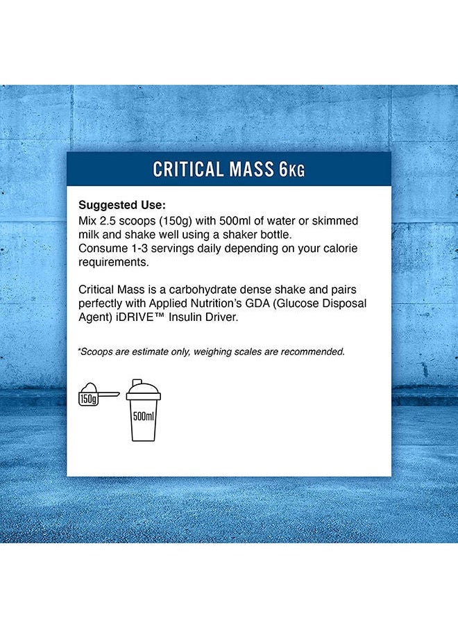 Critical Mass Lean Mass Gainz Chocolate Flavour-6 Kg
