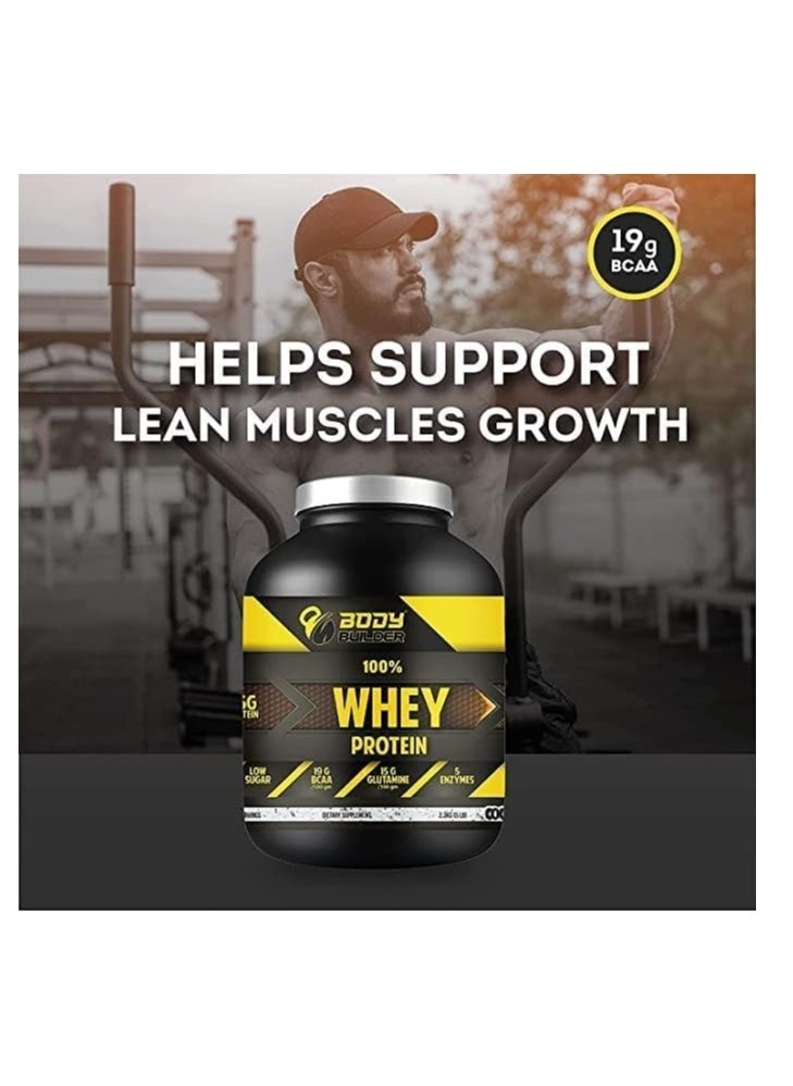 100% whey protein - Caramel Latte Flavor - 2lb, Elite Whey Protein Blend for Optimal Muscle Growth and Recovery, Rich in BCAAs, Glutamine and Digestive Enzymes, perfect post workout fuel