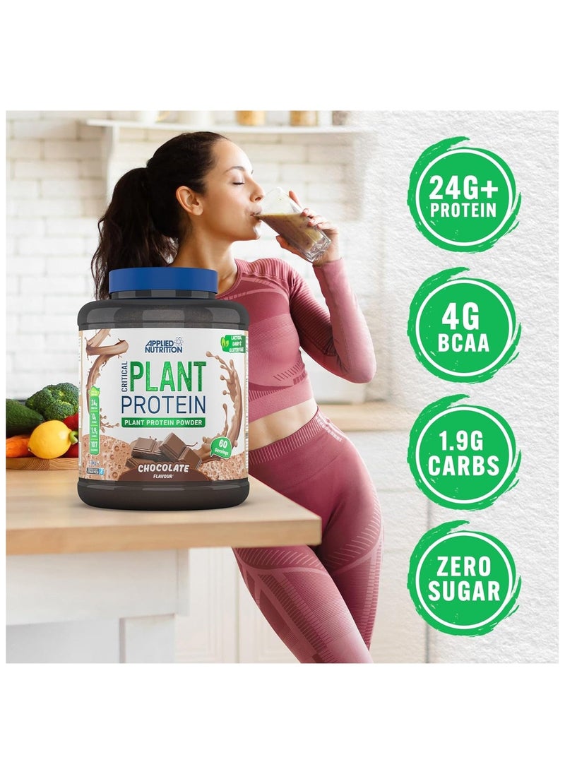 Critical Plant Vegan Protein Powder Chocolate Flavour 60 Servings 1.8 kg