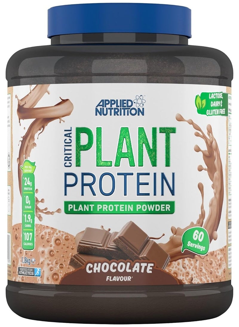 Critical Plant Vegan Protein Powder Chocolate Flavour 60 Servings 1.8 kg