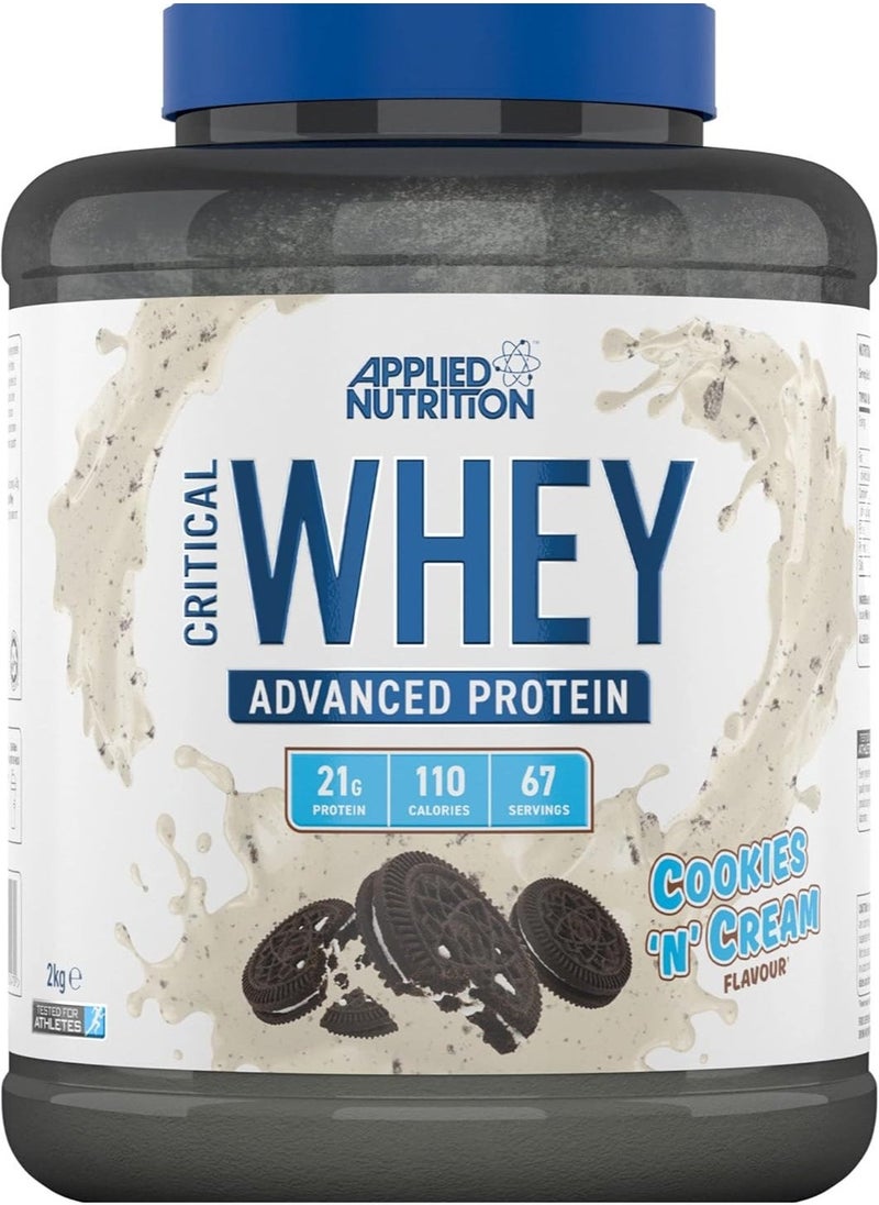 Critical Whey Blend, Lean Muscle Growth, Workout Recovery, Bodybuilding Fuel, 2Kg , Cookies And Cream Flavor