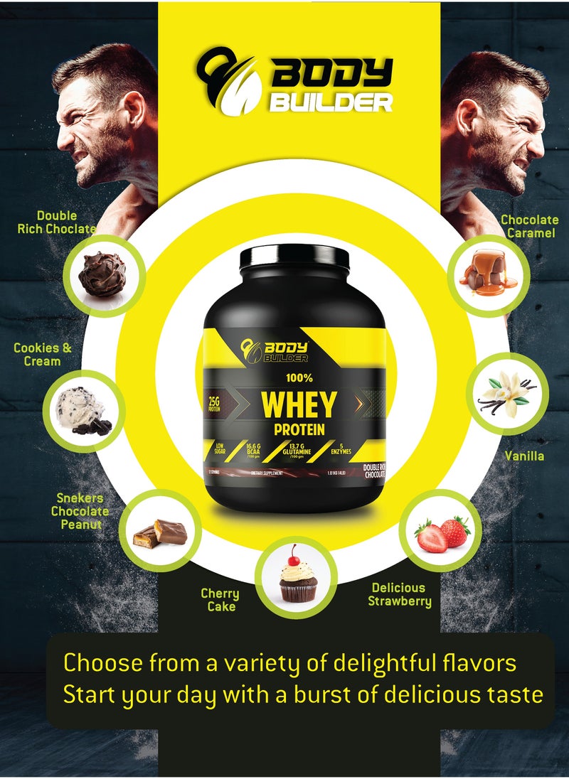 100% whey protein - Cookies Cream- 2lb, Elite Whey Protein Blend for Optimal Muscle Growth and Recovery, Rich in BCAAs, Glutamine and Digestive Enzymes, perfect post workout fuel