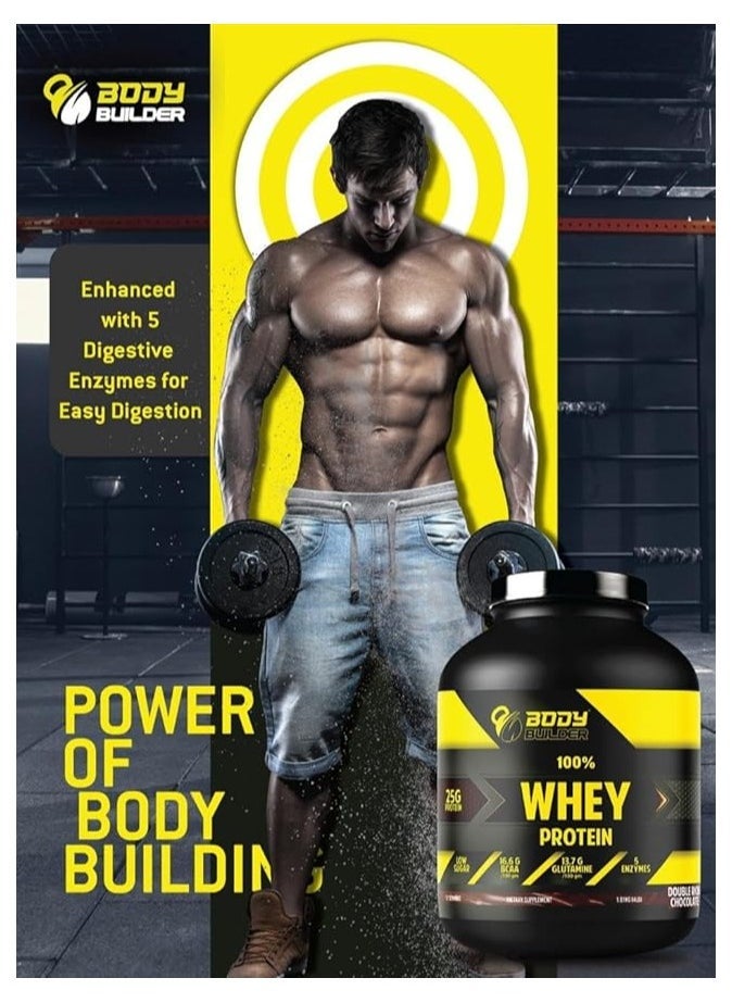 Whey Protein, Low Sugar Whey with 5 Digestive Enzymes  Chocolate Coconut Flavor, 4 Lb