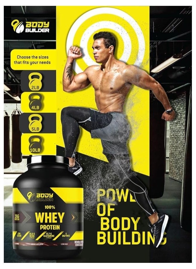 Whey Protein, Low Sugar Whey with 5 Digestive Enzymes  Chocolate Coconut Flavor, 4 Lb