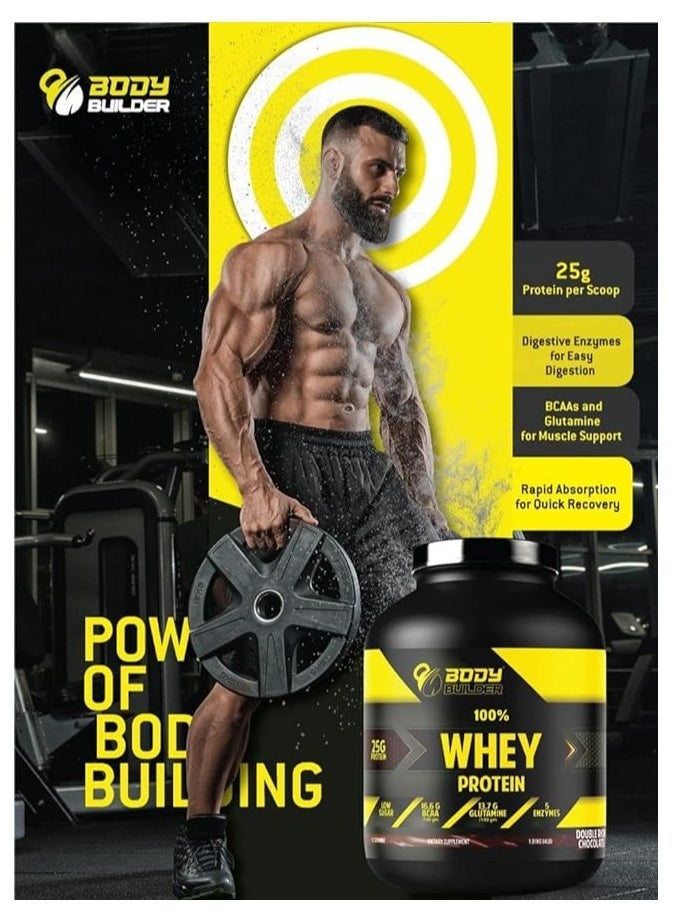 Whey Protein, Low Sugar Whey with 5 Digestive Enzymes  Chocolate Coconut Flavor, 4 Lb