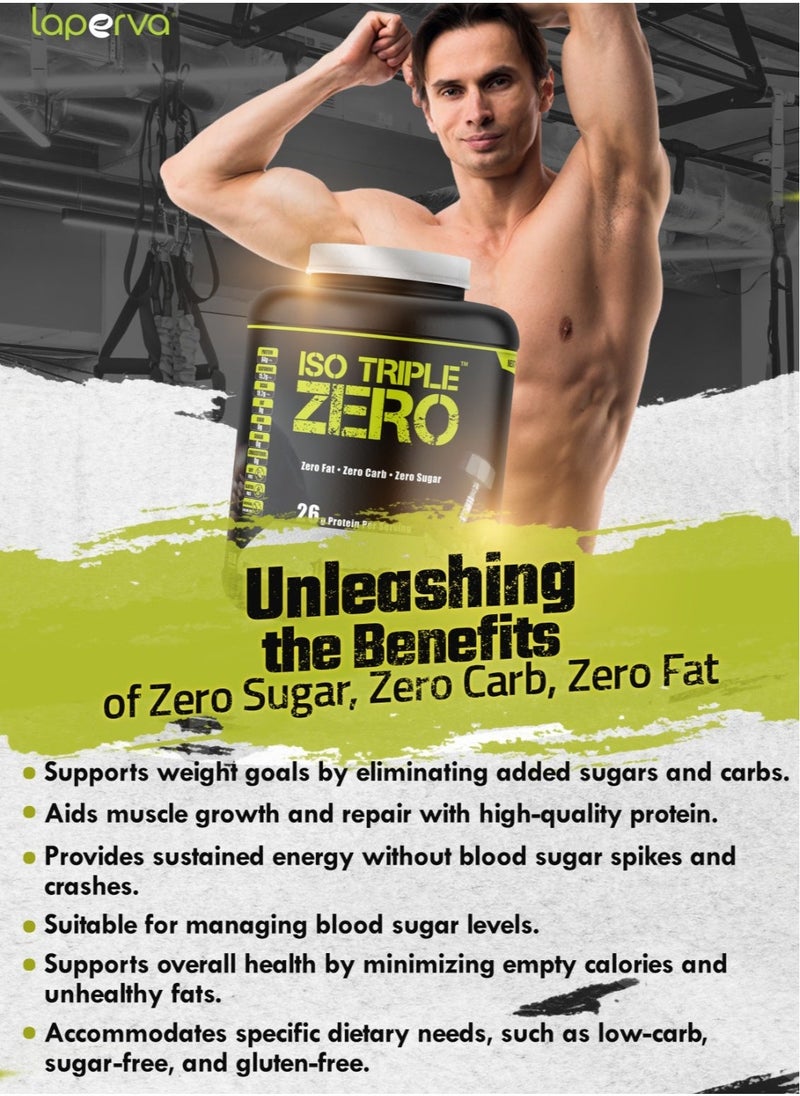 Iso Triple Zero Next Generation, Supports Muscle Growth and Recovery, Rapidly Absorbed, 0 sugar & 0 carb & 0 fat, Spanish Latte Flavor, 4 Lbs
