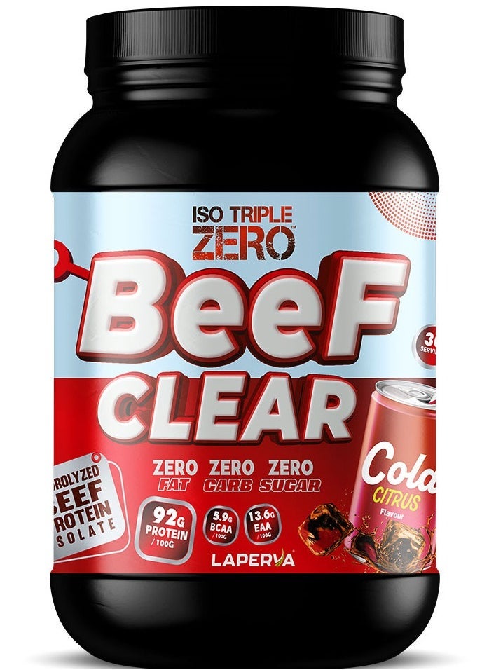 Iso Triple Zero Beef Clear Isolate Protein,Cola Citrus Flavour, 2 LB