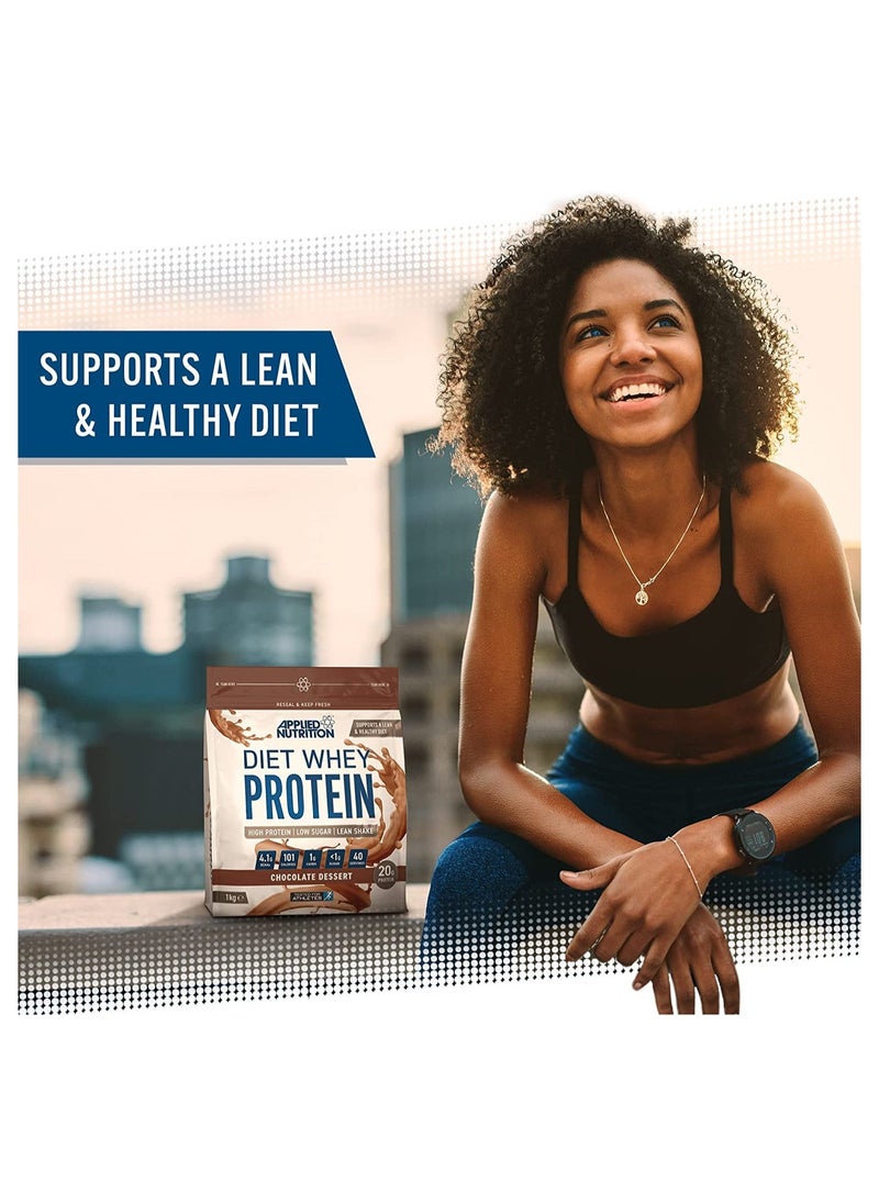 Diet Whey - High Protein Powder Chocolate Dessert Flavour 1 kg