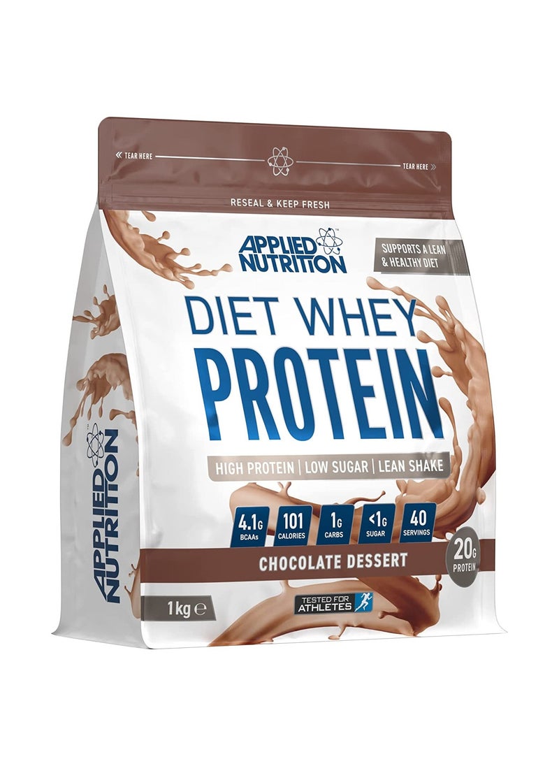 Diet Whey - High Protein Powder Chocolate Dessert Flavour 1 kg