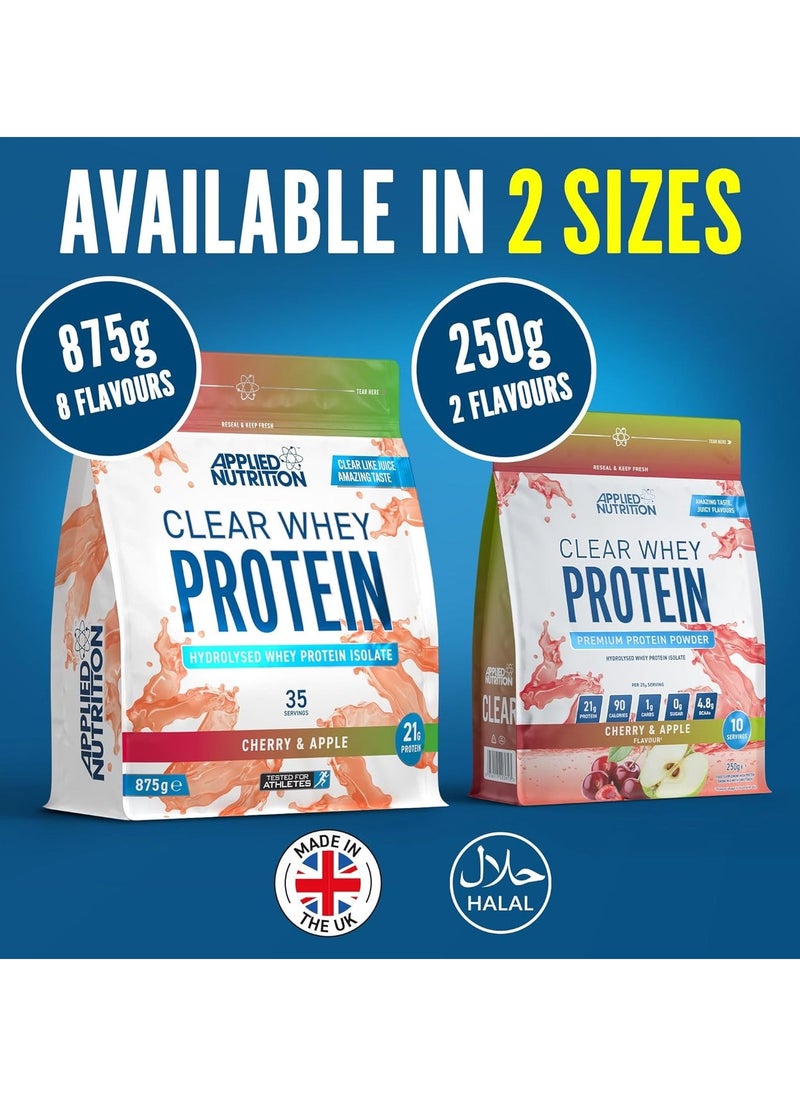 Clear Whey Protein with Strawberry & Raspberry Hydrolysed Whey Protein Isolate  35-Servings -875 gm