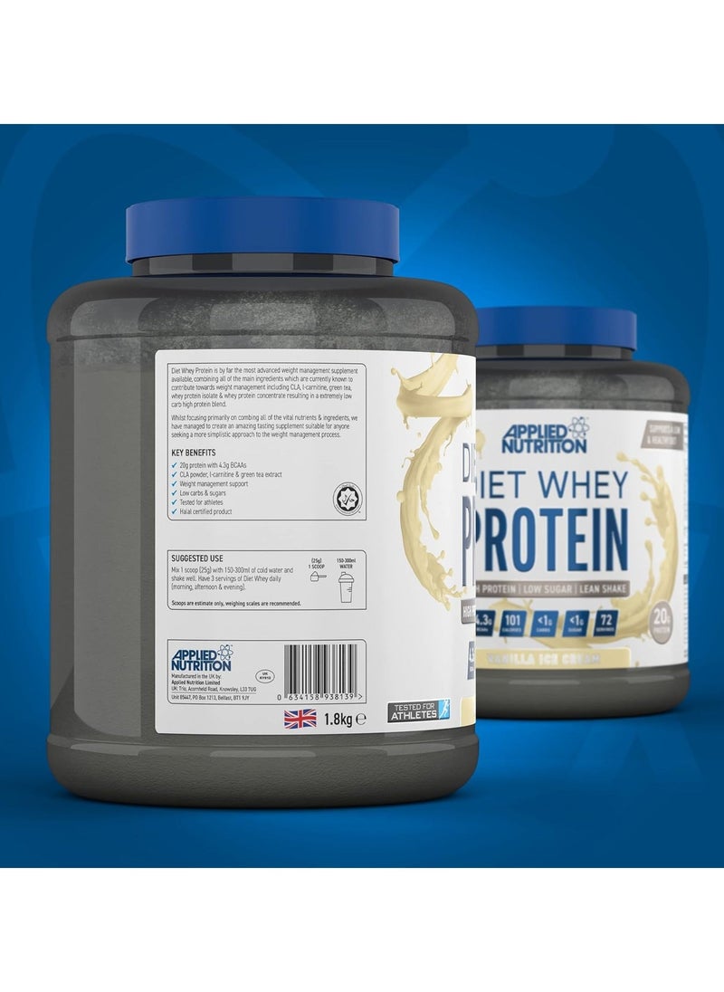 Diet Whey Protein Diet Whey Blend, Vanilla Ice Cream, 1.8 Kg