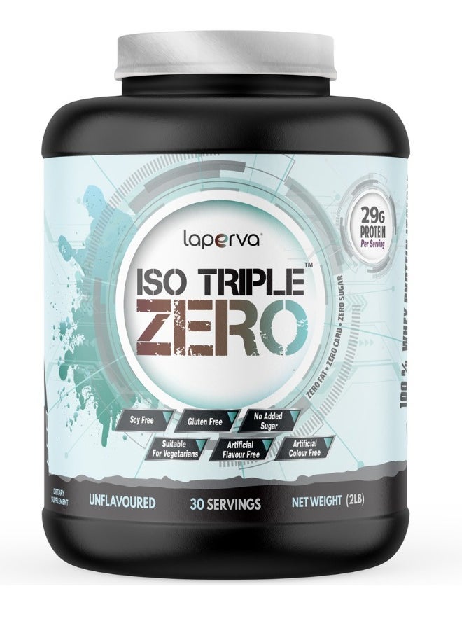 Laperva Iso Triple Zero Next Generation Whey Protein, Unflavored, 2 LB