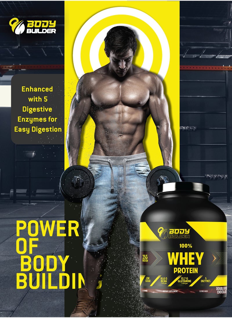 100% Whey Protein, Lean Muscles Growth and Support Recovery, Vanilla Marshmallow Flavor, 4 Lbs