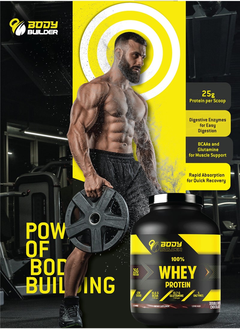 100% Whey Protein, Lean Muscles Growth and Support Recovery, Vanilla Marshmallow Flavor, 4 Lbs