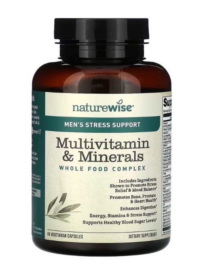 Men's Stress Support Multivitamin and Mineral 60 Vegetarian Capsules