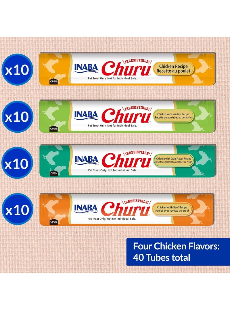 inaba churu chicken variety 14g 40pcs