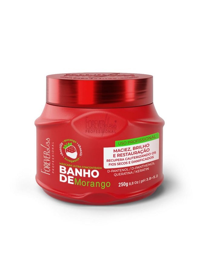 Forever Liss Banho de Verniz Strawberry D Pantenol Hair Recoverying Mask 8,5oz 250gr