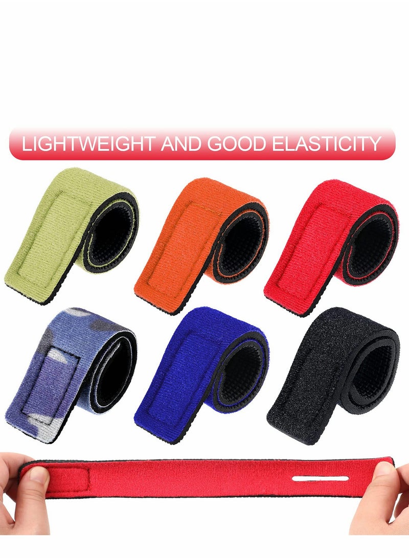 12 pcs Fishing Rods Belts, Pole Strap Stretchy Rod Holder Elastic Fishing Tackle Tie Casting Rod Strap for Casting Rod Fishing Rod and Fly Rod, Fishing Rod Ties Fishing Pole Straps, 6 Color