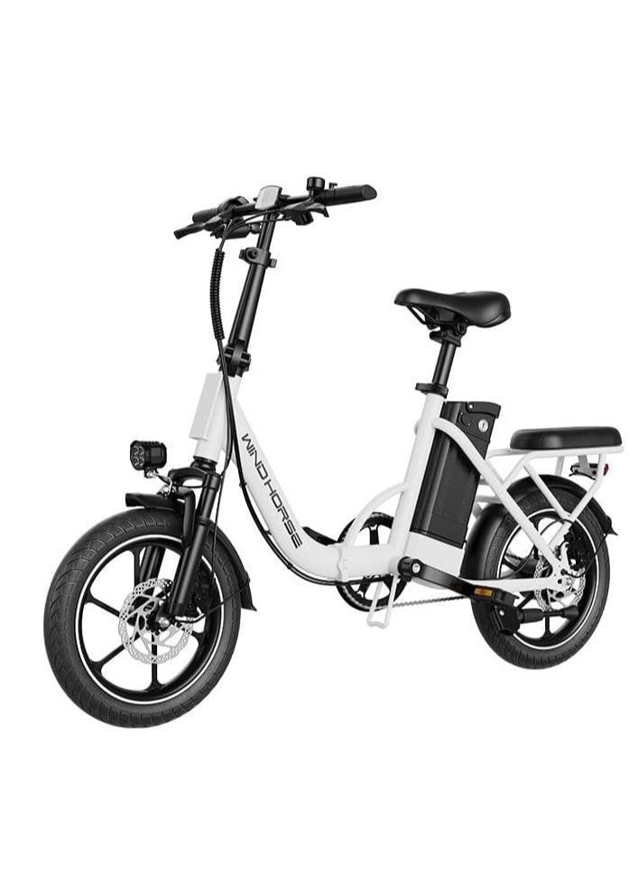 Folding Electric Bike W2A with 350W High Speed Motor| 36V 8AH Battery 40 KM/H Speed|35 KM Range| Dual Disk Brake| Carbon Alloy Frame and 16 Inches Tires