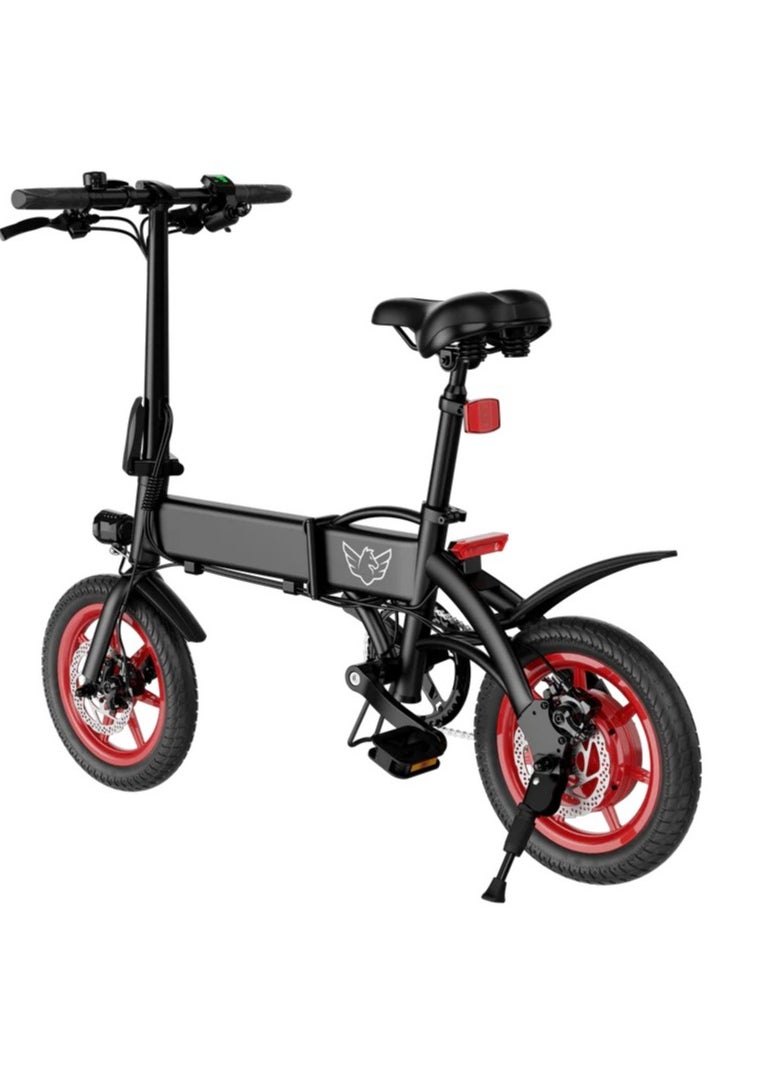 Premium Quality Adult Folding Electric Scooter with 350W Brushless Motor, 36V 8AH Battery, Carbon Alloy Frame, 14-Inch Tires, C19 Dual Disk Brake, Adjustable Seat Electric Scooter for Men and Women