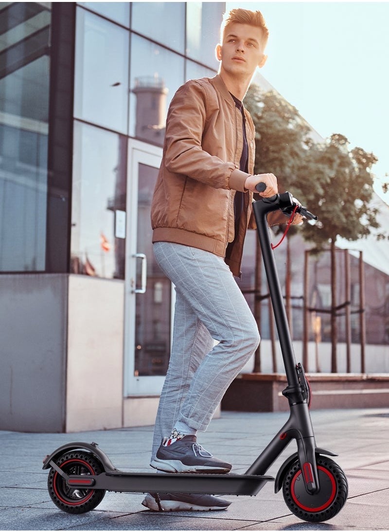Electric Lightweight Folding Scooter, 350W Motor, 36V 8Ah Battery, 8.5 Inches Tires, 30KM Range, 25KM/H Speed, Digital Display and App Control