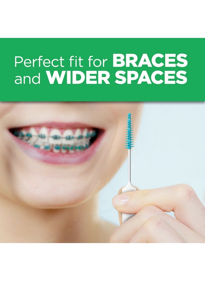 GUM Soft-Picks Wider Space, Easy to Use Dental Picks for Teeth Cleaning and Gum Health, With Convenient Carry Case, Dentist Recommended Dental Floss Picks, 100ct (6pk)