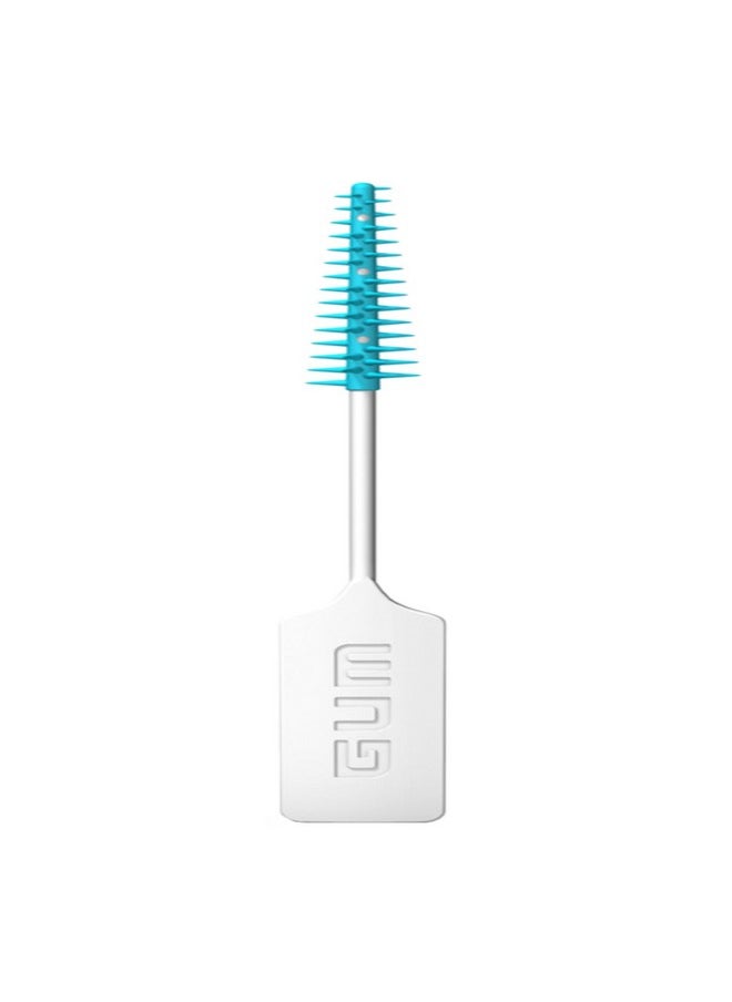 GUM Soft-Picks Wider Space, Easy to Use Dental Picks for Teeth Cleaning and Gum Health, With Convenient Carry Case, Dentist Recommended Dental Floss Picks, 100ct (6pk)