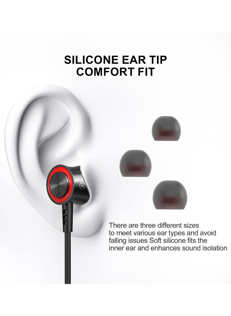 USB C Headphones Compatible with Samsung Galaxy S23 S22 S21 S20 FE, 5G in-Ear Headphones with Microphone, Noise Isolation Wired Earbuds, Stereo USB Type C Headphone Earphones, for Pixel 7 Pro 6a