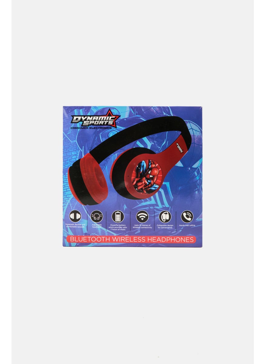 Spiderman Bluetooth Wireless Headphones, Red