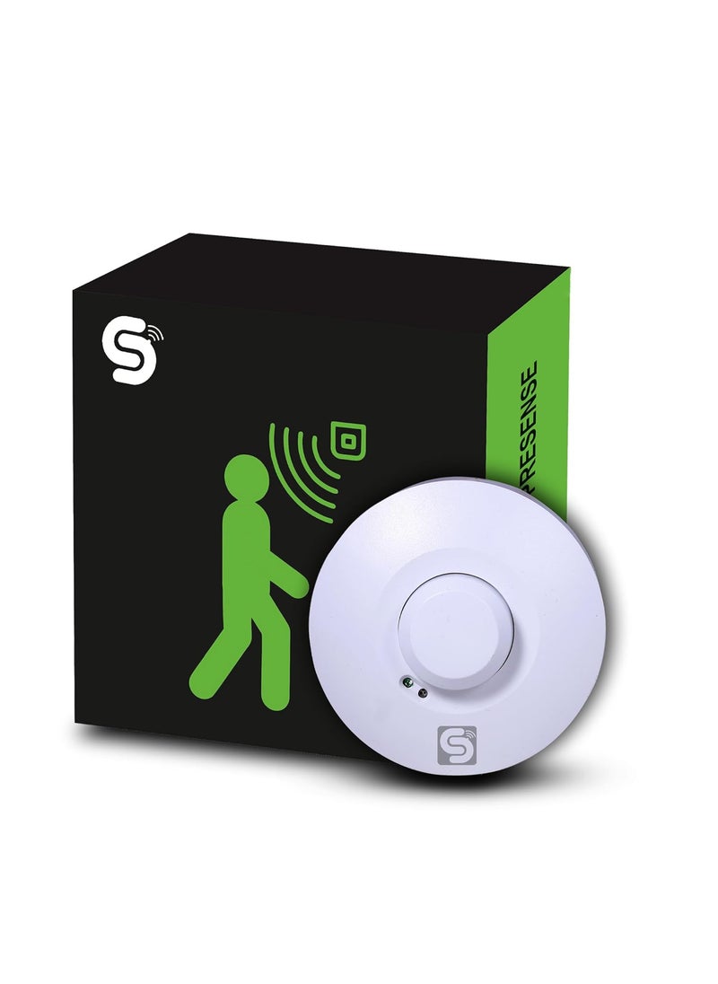 Esysense ESYM03 220V 360 Ceiling Mount Microwave Motion Sensor Radar Occupancy Detector with Inbuilt Lux Sensor Automatic Body Motion Sensor for Smart Lighting