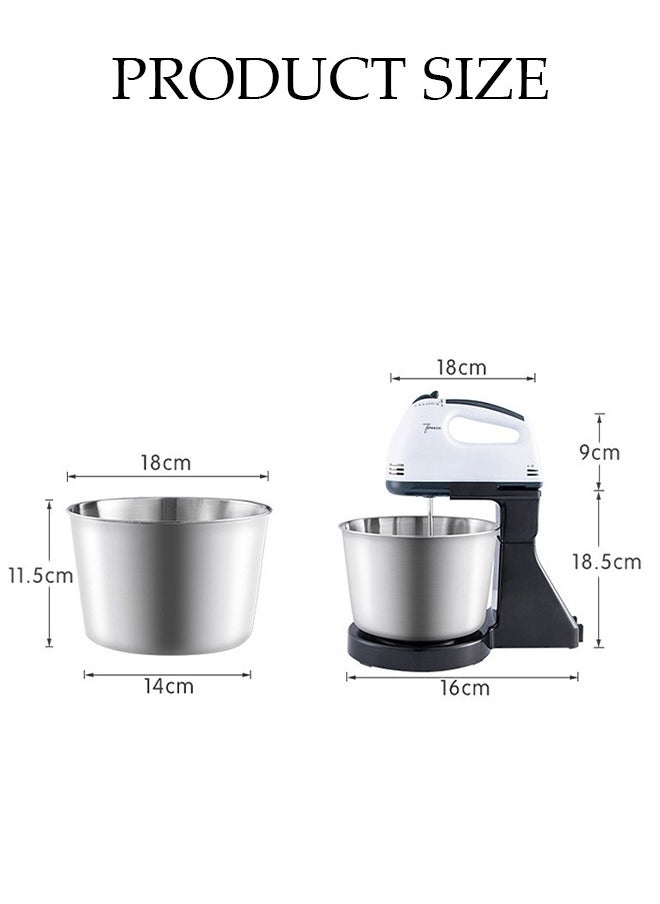 Stainless Steel Automatic Egg Beater, Electric Handheld Mixer, Household Portable Milk Frother, 7 Speed, With Two Mixing Bars, Fast Heat Dissipation, Durable, Used For Mixing Cream, Jam, Eggs