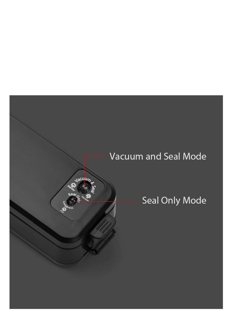 Food Vacuum Sealer Machine, Dry Moist Food Saver, Automatic Food Sealer with 10 Vacuum Bags Fresh Keeping Food Sealing, Perfect for Meat, Vegetables, Fruits, Snacks