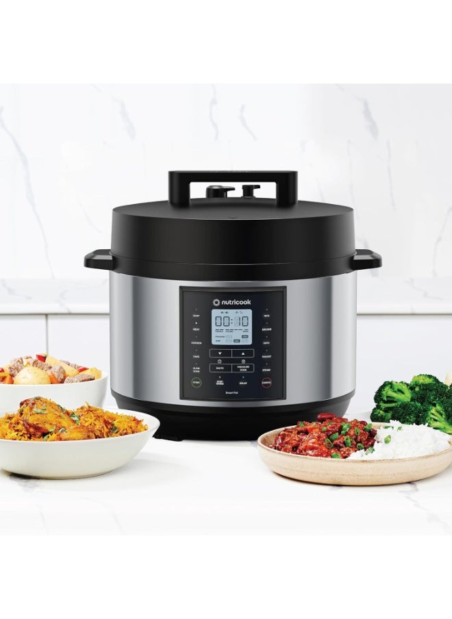 Smart Pot 2 Plus 1500 Watts - 9 Appliances in 1, Pressure Cooker, Slow Cooker, Rice Cooker, Steamer, Sauté Pot, Yogurt Maker, Soup Maker, Cake Maker, Food Warmer, 9.5L