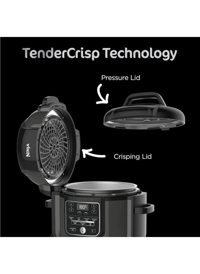 Ninja Op300 Foodi Ultimate 8 In 1 Pressure Cooker With Crisping, 1460 Watts, 6 Litre Capacity, Black