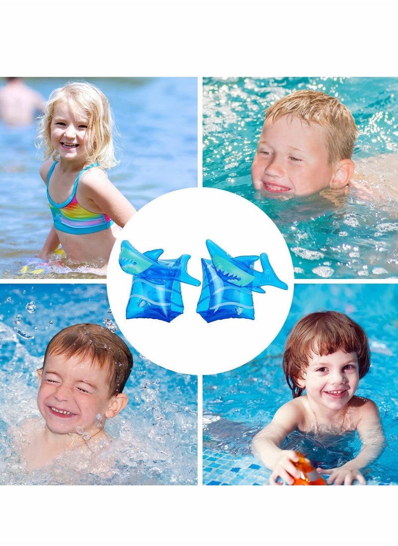 Inflatable Swim Floater Sleeves for Kids, Swimming Rings, Cartoon Swimiming Armbands Floaties Water Wings Floatation Sleeves, Pool Water Sports Learning Swim Training Aids