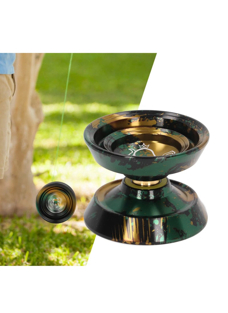 YoYo Ball, Unresponsive Aluminum Alloy Advanced Competition YoYo Ball with Glove 10Pcs Strings for Adult Children
