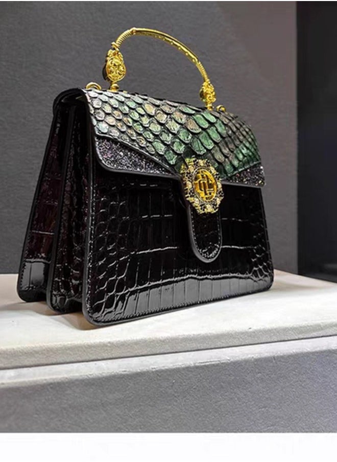New Arrival Women's Luxury Handbags Elegant Snake Pattern Crossbody Bag For Ladies With Adjustable Strap,Stylish Shoulder Bags