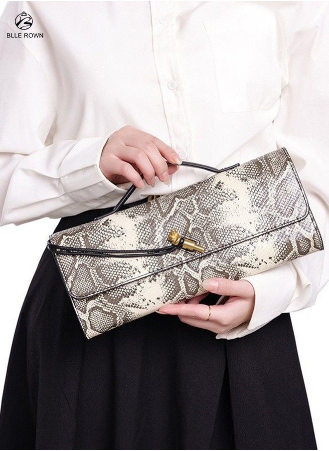 New Arrival Women's Luxury Handbags Elegant Snake Print Crossbody Bag For Ladies With Adjustable Strap,Stylish Shoulder Bags